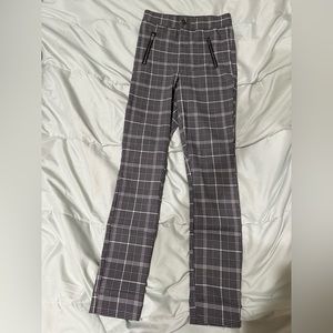hollister plaid pants with pockets, size xs